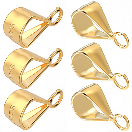 6шт. 925 серебряные трубчатые дужки, петля под залог, с печатью s925, 1 с тканью для полировки ПК