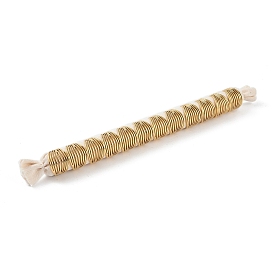 12Ионное покрытие (IP) 304 Открытые манжеты из нержавеющей стали, широкая полоса для женщин