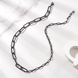 304 ожерелья из нержавеющей стали в виде цепочек-скрепок для женщин и мужчин