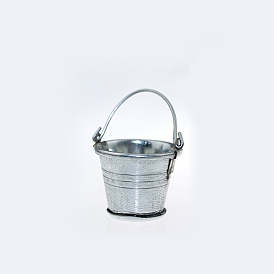 Miniature Iron Buckets, Garden Tools, for Micro Landscape, Dollhouse Decor