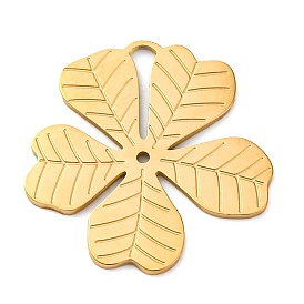 304 подвески из нержавеющей стали, цветочный шарм, ионное покрытие (ip)