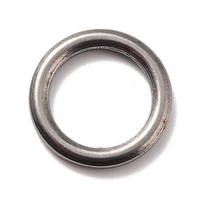 304 Stainless Steel Linking Ring Pendants, Round Ring