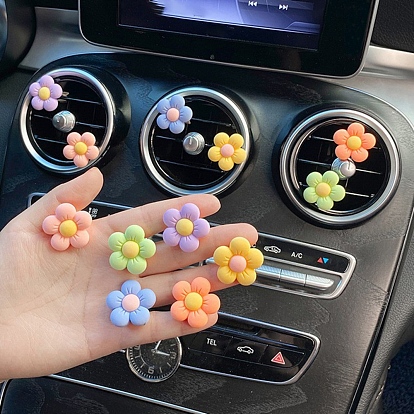 Plastic Air Vent Clips, Car Decorations, Flower