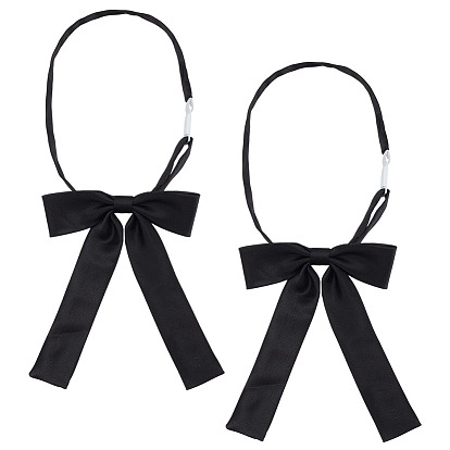 Регулируемый женский галстук-бабочка, предварительно завязанный галстук-бабочка на шее, для женщин, девушка, ученик, служащий отеля, официантка