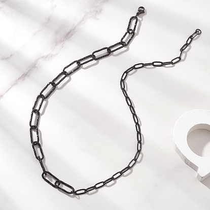 304 ожерелья из нержавеющей стали в виде цепочек-скрепок для женщин и мужчин