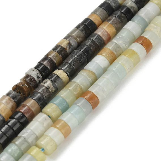 Натуральный цветок амазонитовые бусины пряди, диск, Heishi бусы