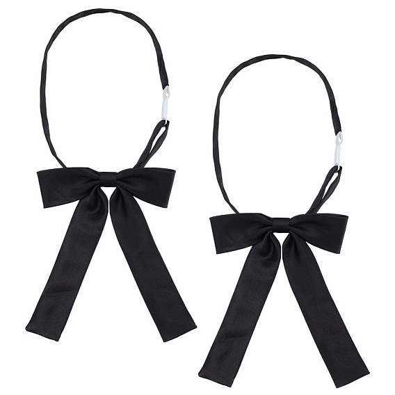 Регулируемый женский галстук-бабочка, предварительно завязанный галстук-бабочка на шее, для женщин, девушка, ученик, служащий отеля, официантка