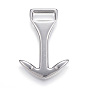 304 Stainless Steel Anchor Hook Clasps, For Leather Cord Bracelets Making, Anchor
