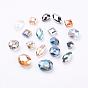 Glass Beads, Faceted, Mixed Style, 16~30x13~30x8.5~11mm, hole: 1mm