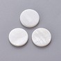 Freshwater Shell Beads, Flat Round