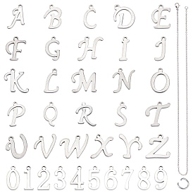 DIY 304 Stainless Steel Necklaces Kits, Including Cable Chain Necklace Makings & Charms & Open Jump Ring