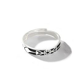 Латунные эмалированные кольца на палец для мужчин, Сердце Pattern