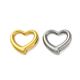 304 Stainless Steel Linking Rings, Heart