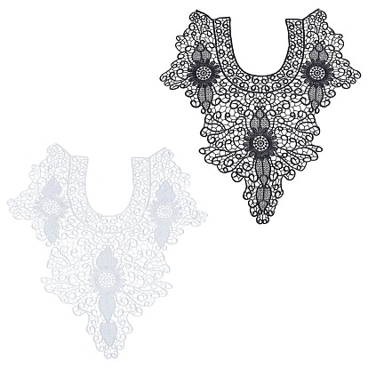 Embroidered Floral Lace Collar, Neckline Trim Clothes Sewing Applique Edge