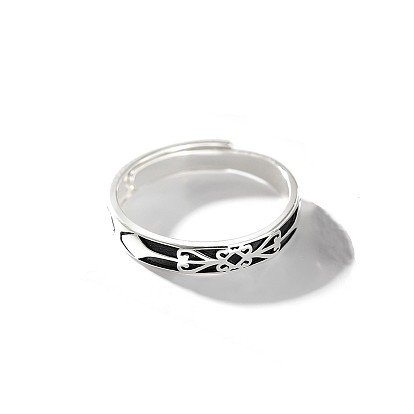 Латунные эмалированные кольца на палец для мужчин, Сердце Pattern