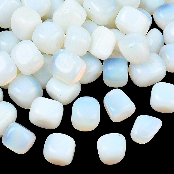 Opalite Beads, Tumbled Stone, Nuggets, No Hole/Undrilled, Vase Filler Gems/Undrilled, Vase Filler Gems