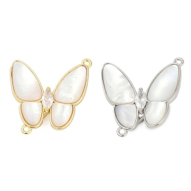 Латунное микропейв, прозрачный кубический цирконий, складные застежки, без кадмия, без никеля и без свинца, с оболочкой, бабочка