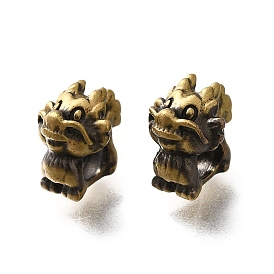 Латунные бусины, без кадмия и без свинца, стойки покрытие, долговечный, дракон