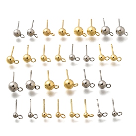 201 Выводы серьги из нержавеющей стали шпилька, с петлей и 304 штифтами из нержавеющей стали, круглые