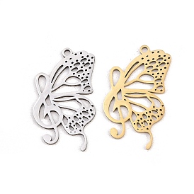 201 подвески из нержавеющей стали, бабочки прелести