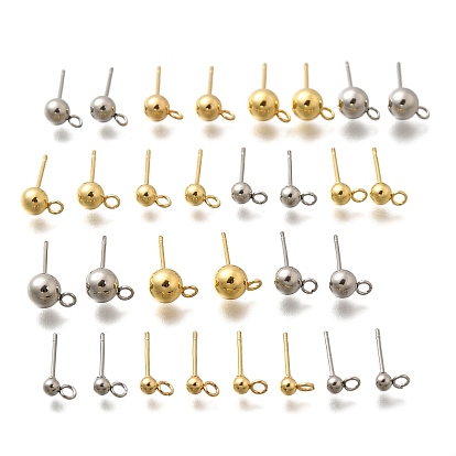 201 Выводы серьги из нержавеющей стали шпилька, с петлей и 304 штифтами из нержавеющей стали, круглые