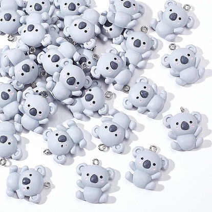 30 кулоны из смолы, с платиновым железным колышком, коала