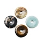 Природные каменные смешанные подвески, подвески в виде пончиков/пи-дисков