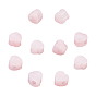 Natural Rose Quartz European Beads, Large Hole Beads, Heart