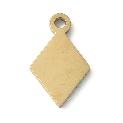 304 прелести нержавеющей стали, ромбовидный шарм, лазерная резка