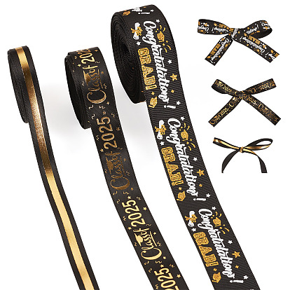 3 Стильная полиэстерная лента с узором для выпускного, аксессуары для подарочной упаковки