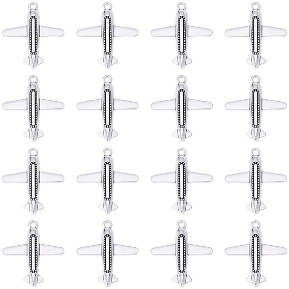 30 шт. Подвески из сплава в тибетском стиле, тема самолетов