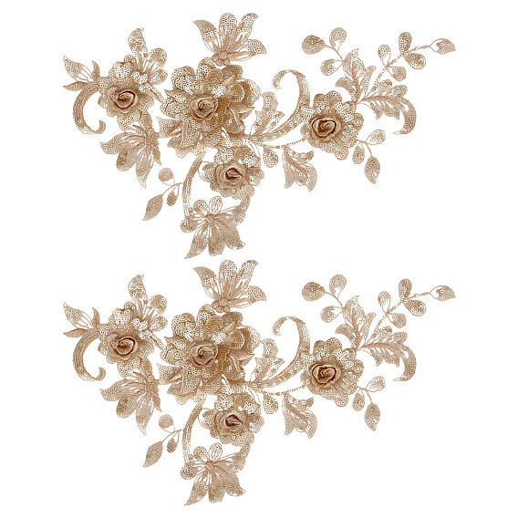 2 шт. полиэфирное кружево для вышивки и шитья, аксессуары для одежды diy, цветок