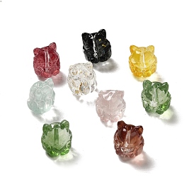 Transparent Glass Beads, Gradient Color, Fox