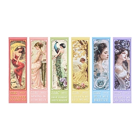 30Pcs Romantic Floral Book Bookmarks Sets, Paper Memo Bookmarks for Reading Marker