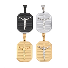 304 подвески из нержавеющей стали, восьмиугольные подвески в виде распятия