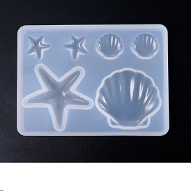 DIY Shell and Starfish Silicone Molds, Resin Casting Molds, Clay Craft Mold Tools