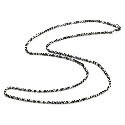 304 Stainless Steel Box Chain Necklace