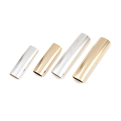 Бисера латунной трубки, без кадмия и без свинца, прямоугольные