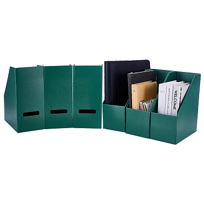 2Pcs Paper Magazine File Holders, Desktop Document Organizer