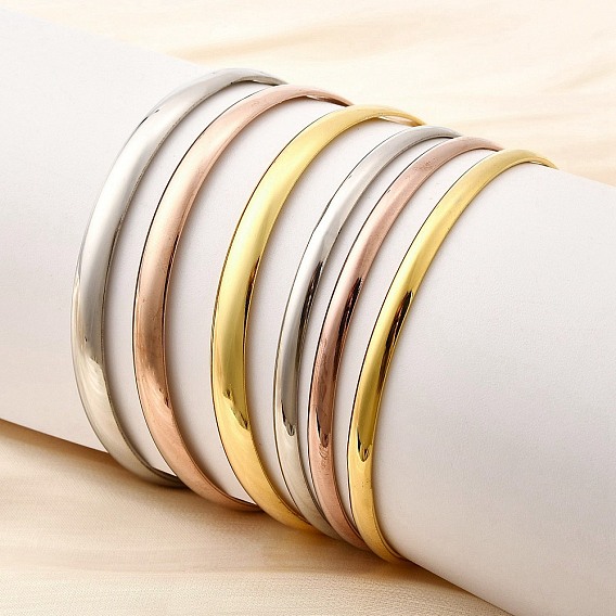 304 простые браслеты из нержавеющей стали для женщин