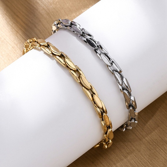 304 женские браслеты-цепочки со звеньями из нержавеющей стали