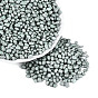 Opaque Glass Seed Beads, No Hole Beads, Imitation Cobblestone, Dyed