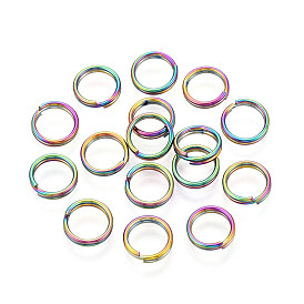 Ионное покрытие (ip) 304 разрезные кольца из нержавеющей стали, кольца с двойной петлей