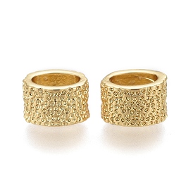 Brass Slide Charms, Long-Lasting Plated, Column