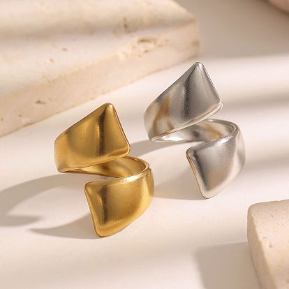 Irregular 304 Stainless Steel Open Cuff Rings