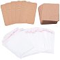 Paper Earring Display Card, Rectangle, with OPP Cellophane Bags