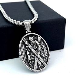 Греческая мифология нержавеющая сталь святой андрей кулон ожерелья для мужчин