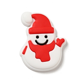 Christmas PVC Plastic Cabochons, Snowman