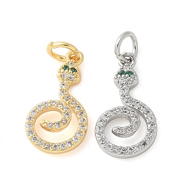 Латунные микро проложить кубического циркония подвески, без кадмия, без никеля и без свинца, змеиные чары, с целью перехода в кольце