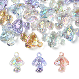 20шт 3 цветные подвески из прозрачного акрила, гриб